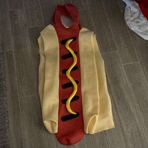 Hot Dog Costume - Red and Yellow